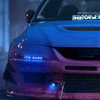 Purple car phone wallpaper