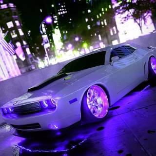 Purple car phone wallpaper