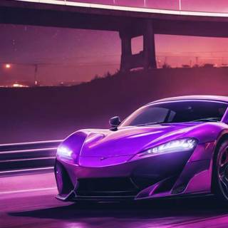 Purple car phone wallpaper