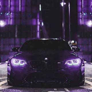 Purple car phone wallpaper