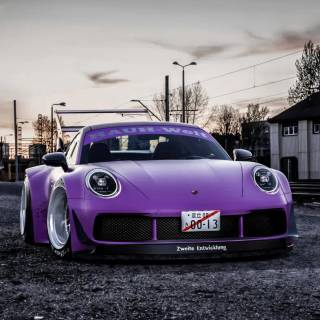 Purple car phone wallpaper