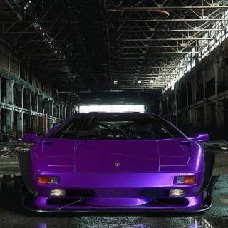 Purple car phone wallpaper