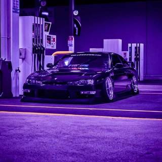 Purple car phone wallpaper