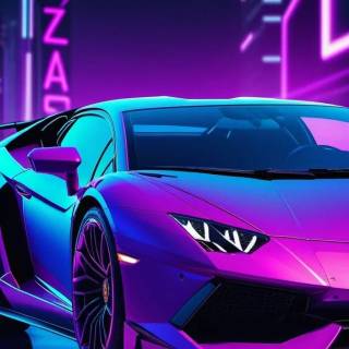 Purple car phone wallpaper