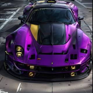 Purple car phone wallpaper