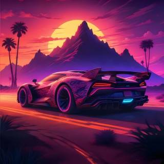 Purple car phone wallpaper