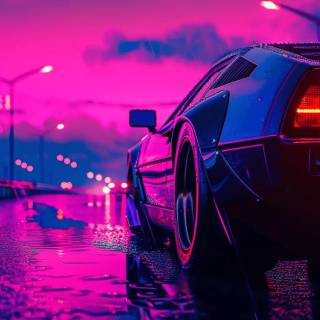 Purple car phone wallpaper