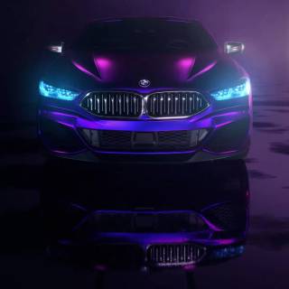 Purple car phone wallpaper