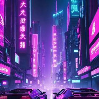 Purple car phone wallpaper