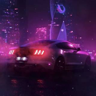 Purple car phone wallpaper