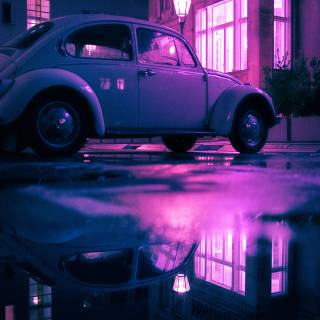 Purple car phone wallpaper