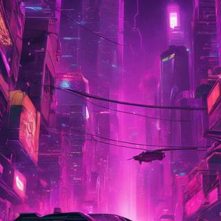 Purple car phone wallpaper