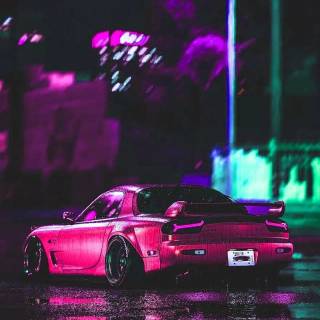 Purple car phone wallpaper