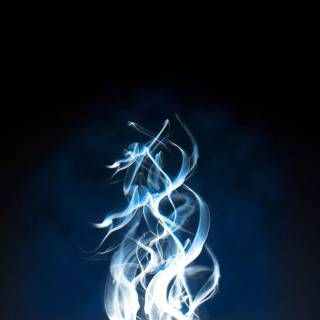 4k blue fire wallpaper