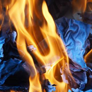 4k blue fire wallpaper