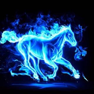 4k blue fire wallpaper