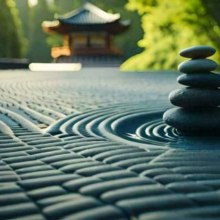 Zen garden 4k wallpaper