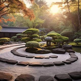 Zen garden 4k wallpaper