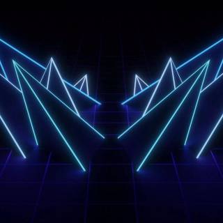 Dark neon wallpaper