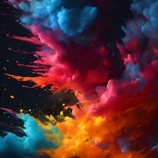 4k color splash wallpaper