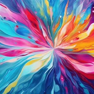 Color splash wallpaper