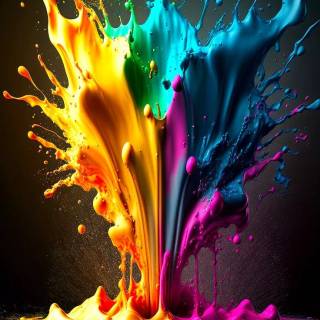 Color splash wallpaper