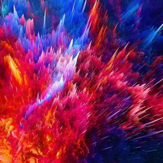 4k color splash wallpaper