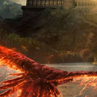 Hogwarts castle phone wallpaper