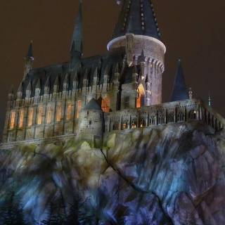 Hogwarts castle phone wallpaper