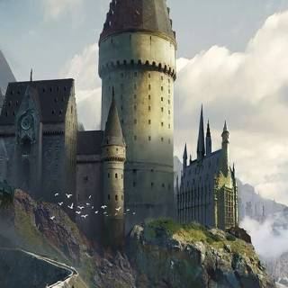 Hogwarts castle phone wallpaper