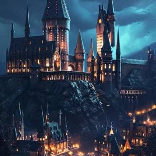 Hogwarts castle phone wallpaper