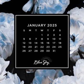 January 2025 calendar wallpaper