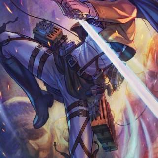 Attack On Titan Levi phone wallpaper