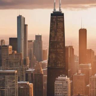 Chicago skyline iPhone wallpaper