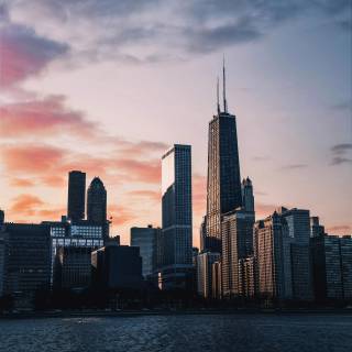 Chicago skyline iPhone wallpaper