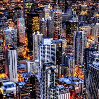 Chicago skyline iPhone wallpaper