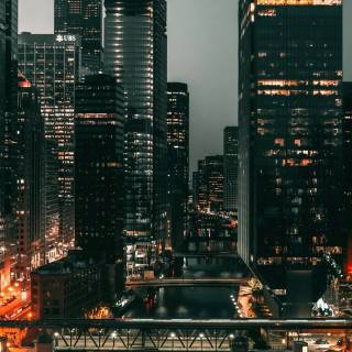 Chicago skyline iPhone wallpaper