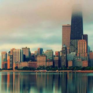 Chicago skyline iPhone wallpaper