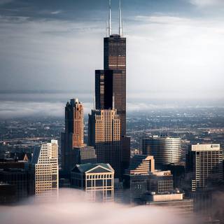 Chicago skyline iPhone wallpaper