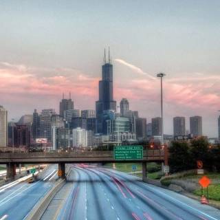 Chicago skyline iPhone wallpaper