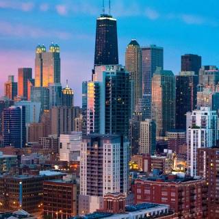 Chicago skyline iPhone wallpaper