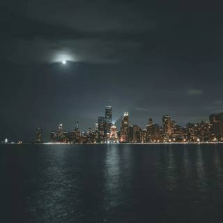 Chicago skyline iPhone wallpaper