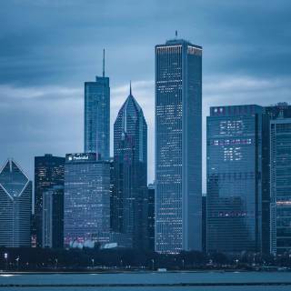 Chicago skyline iPhone wallpaper