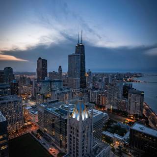 Chicago skyline iPhone wallpaper