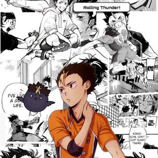 Nishinoya phone wallpaper