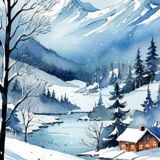 iPhone watercolor wallpaper