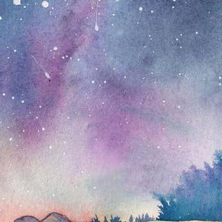 iPhone watercolor wallpaper