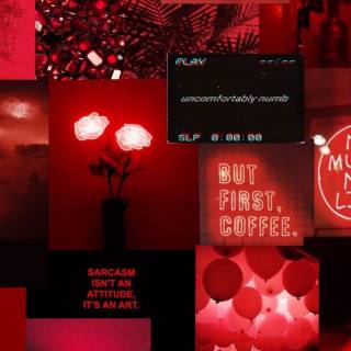 Red theme iPhone wallpaper