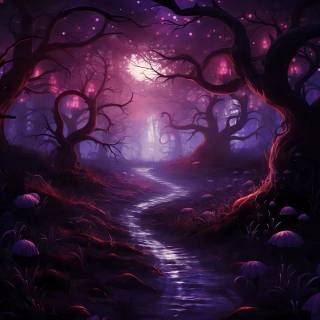 Purple night phone wallpaper