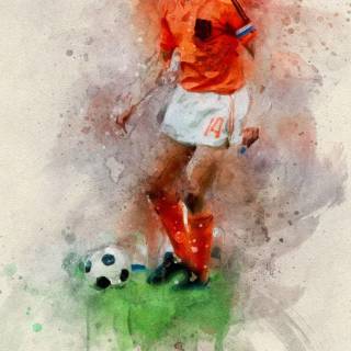 Johan Cruyff iPhone wallpaper